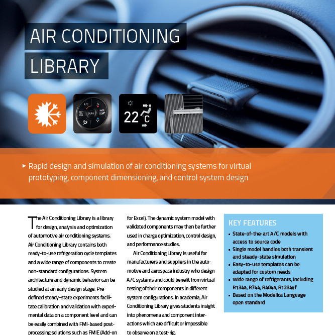 Modelon Air Conditioning Library