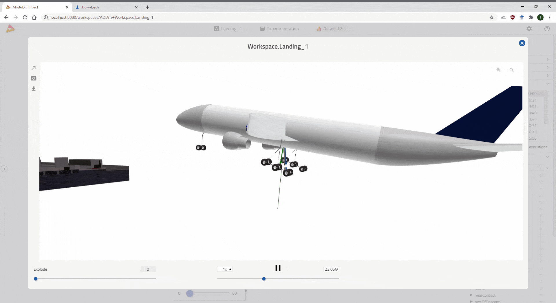 Aircraft Landing Gear Simulation