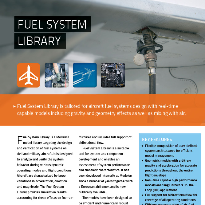 Modelon Fuel System Library