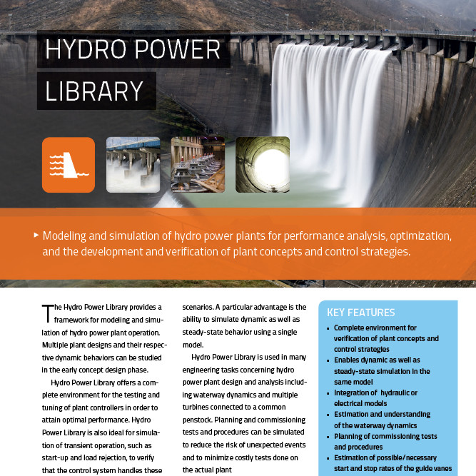 Modelon Hydro Power Library