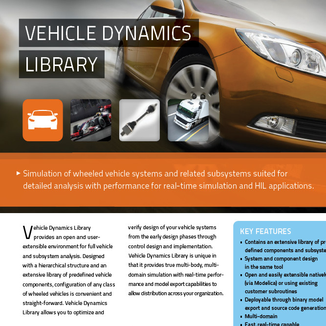 Modelon Vehicle Dynamics Library