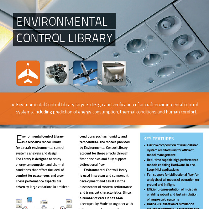 Environmental Control Library Modelon