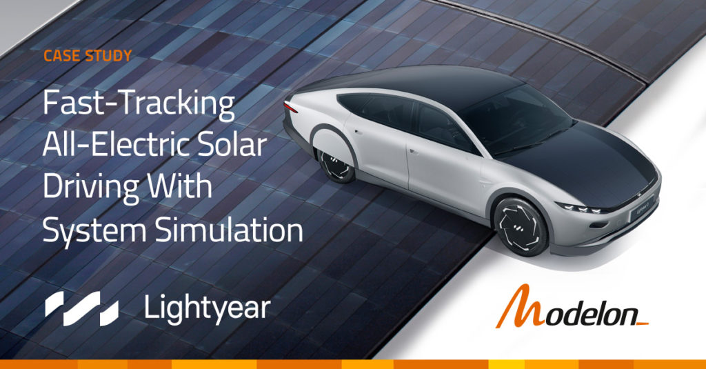 Lightyear and Modelon: Fast-Tracking All-Electric Solar Driving with System Simulation